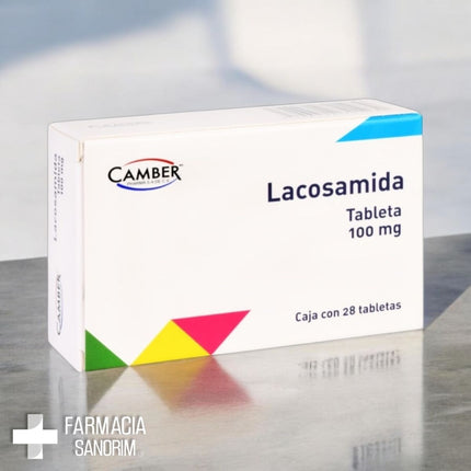 Lacosamida 100 mg Caja con 28 Tabletas Camber Pharma