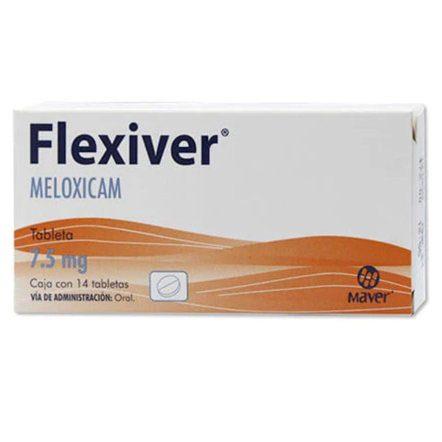 Flexiver Meloxicam 7.5 mg Caja con 14 Tabletas