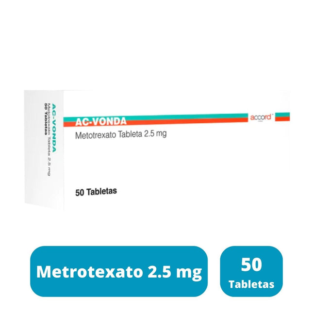 Metrotexato 2.5 mg AC-VONDA Caja Con 50 Tabletas Accord Farma