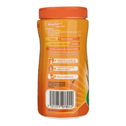 Mugasin (Psyllium Plantago) Sabor Naranja Sin Azucar 230 g