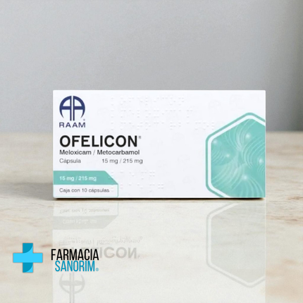 Meloxicam/Metocarbamol 15 mg/215 mg 10 capsulas RAAM Laboratorios