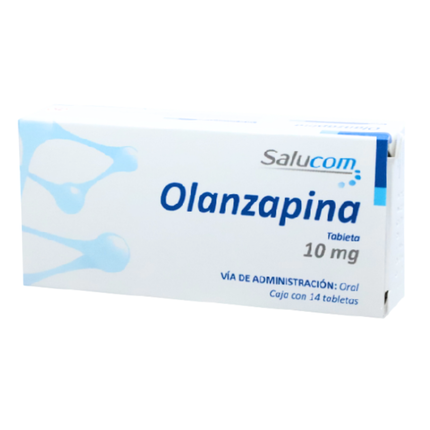 Olanzapina 10mg 14 Tabletas Salucom PiSA