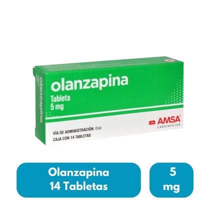 Olanzapina 5 Mg 14 Tabletas Amsa
