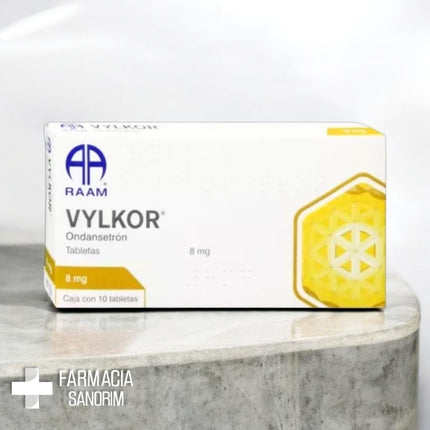 Vylkor (Ondansetron) 8 mg Caja con 10 Tabletas