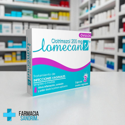 Lomecan Clotrimazol 200 mg 3 Ovulos