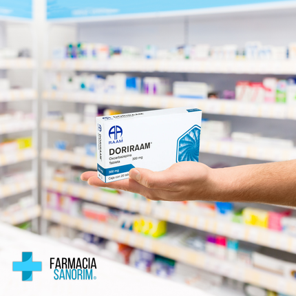 Oxcarbazepina 300 mg 20 Tabletas Doriraam RAAM