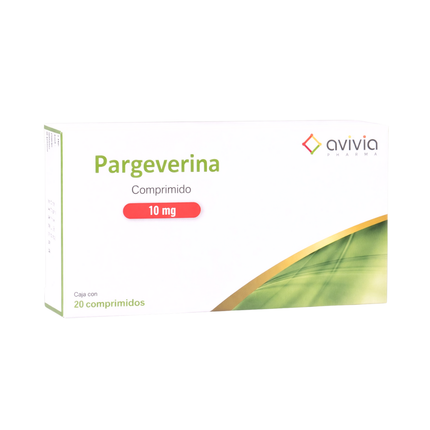 Pargeverina 10 mg Caja con 20 Comprimidos