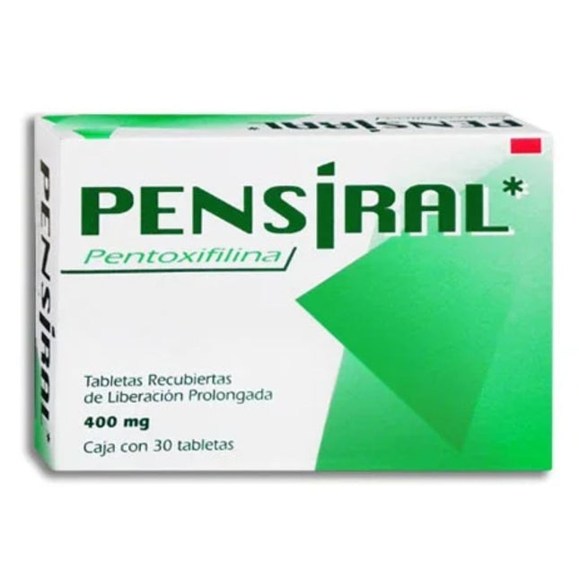Pensiral (Pentoxifilina) Lp Caja con 30 Tabletas