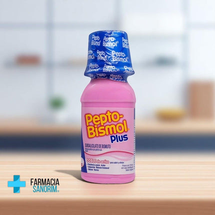 Pepto-Bismol Plus Suspensión Sabor Original, frasco 118 ml.