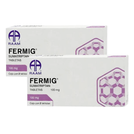Fermig (Sumatriptan) 100 mg Caja con 2 Tabletas