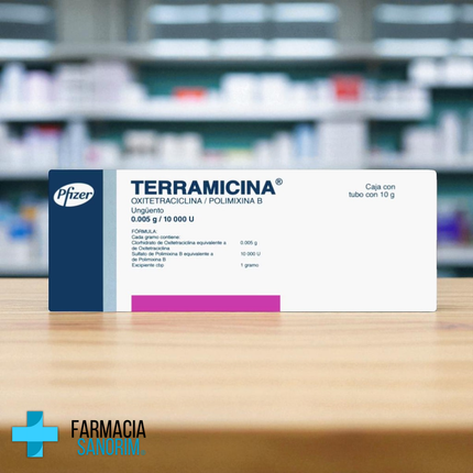 Oxitetraciclina/Polimixina B Terramicina 0.005g/10 000U Tubo con 10g Pfizer