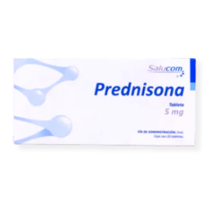 Prednisona 5 mg 20 Tabletas Salucom PiSA
