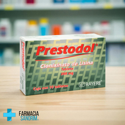 Clonixinato de Lisina Prestodol 250 mg 10 Tabletas Rayere