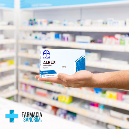 Quetiapina 100 mg 60 Taletas Alrex Laboratorio RAAM