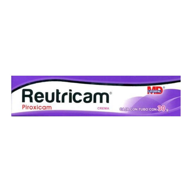 Reutricam (Piroxicam) 500 mg Caja con Tubo con 30 Gramos