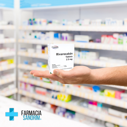 Rivaroxabán 2.5mg Caja con 56 Tabletas