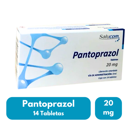Pantoprazol 20 mg 14 Tabletas Salucom PiSA