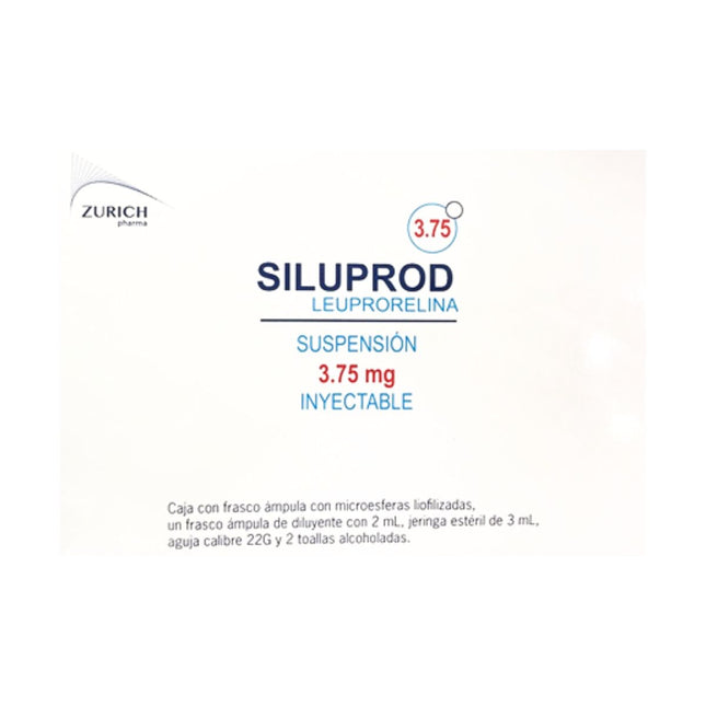 Siluprod (Leuprorelina) 3.75 mg Suspensión Inyectable Caja con Frasco Ámpula