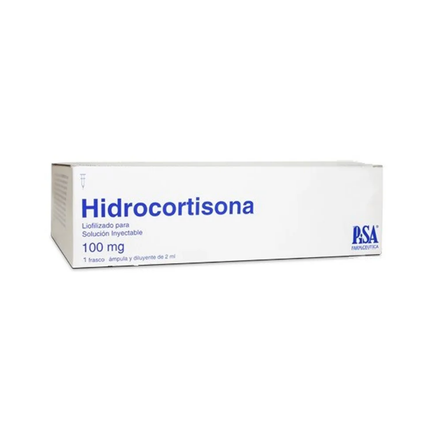 Hidrocortisona 100mg Caja con 50 Ampolletas con 2ml PiSA