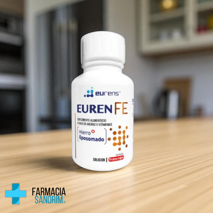 Euren FE Suplemento Alimenticio Hierro Liposomado Solución 500ml Sabor Frutos RAAM