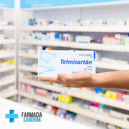 Telmisartan 80 mg 28 Tabletas Salucom PiSA