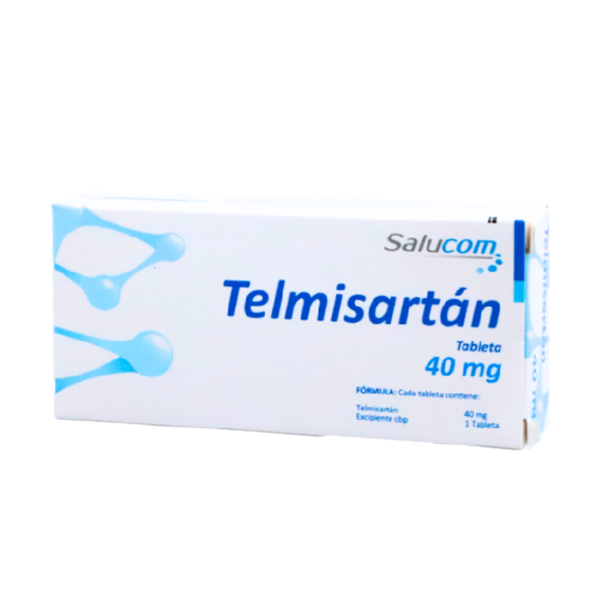 Telmisartan 40 mg 28 Tabletas Salucom PiSA