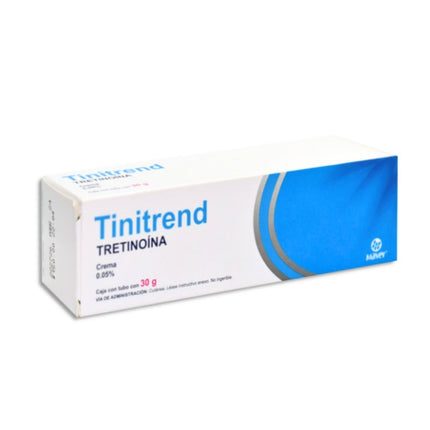 Tinitrend (Tretinoína) Crema 0.05% Tubo con 30 g