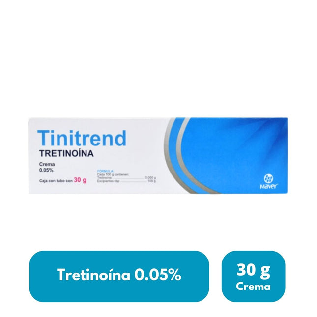 Tinitrend (Tretinoína) Crema 0.05% Tubo con 30 g