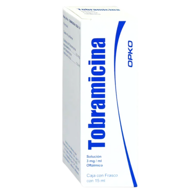 Tobramicina 3 mg / ml Solución Oftálmica Caja con Frasco con 15 mL OPKO