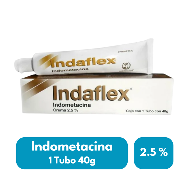 Indometacina Indaflex Crema 2.5% Tubo con 40g