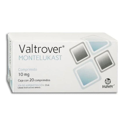 Valtrover (Montelukast) 10 mg Caja con 20 Tabletas