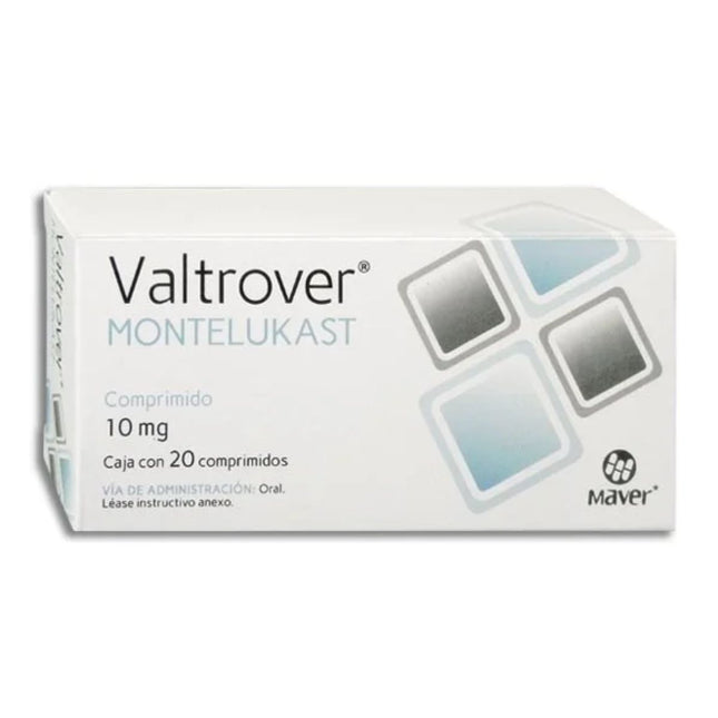 Valtrover (Montelukast) 10 mg Caja con 20 Tabletas