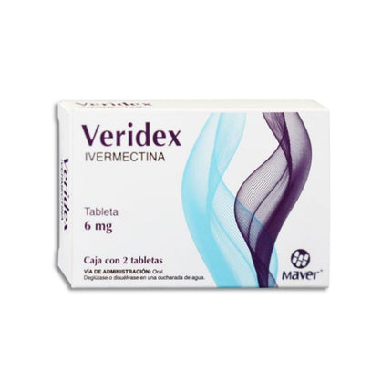 Veridex (Ivermectina) 6 mg Caja con 2 Tabletas