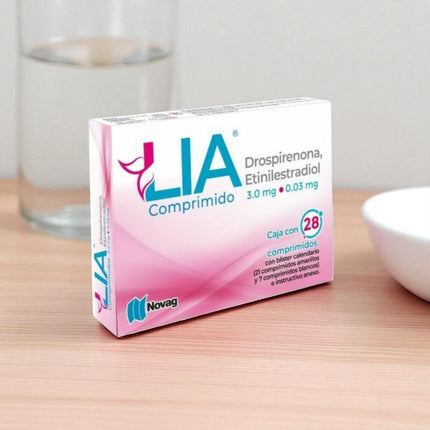 Lia, Drospirenona, Etinilestradiol 3.0 mg / 0.03 mg Caja con 28 Comprimidos