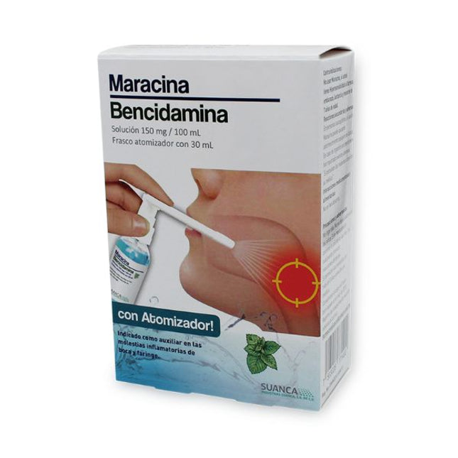 Maracina (Bencidamina) Solución con Aplicador de 150 mg/30 ml
