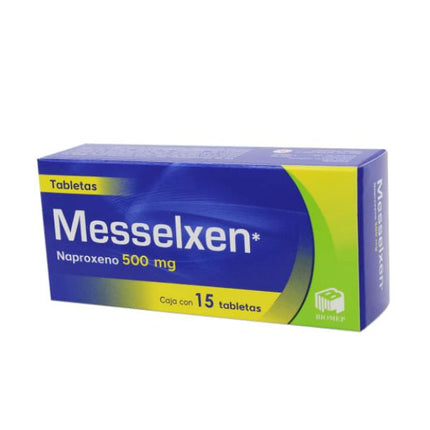 Messelxen (Naproxeno) 500 mg Caja con 15 Tabletas